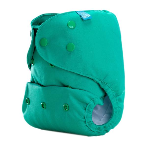 Bumberry Reusable Diaper Cover with 1 Wet Free Insert - Blue Green - Diapers & Wipes