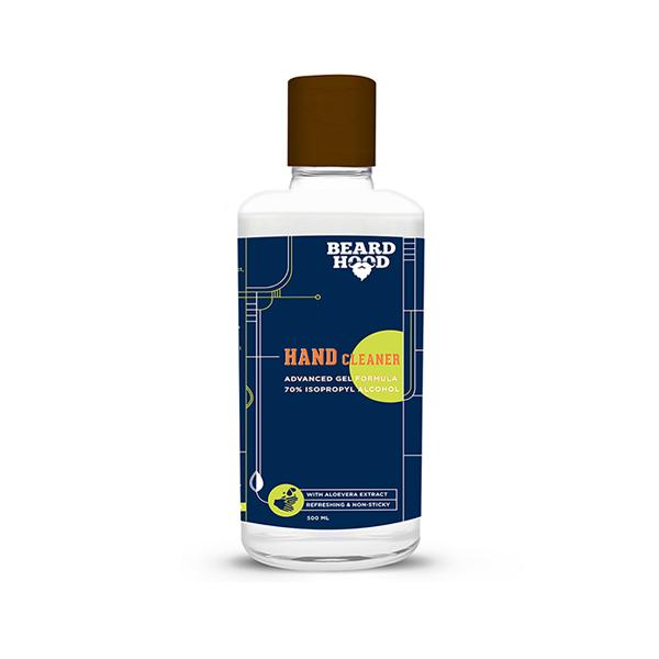 Beardhood Hand Cleaner Gel - With Aloe Vera Extract Refreshing & Non Sticky 500 ml