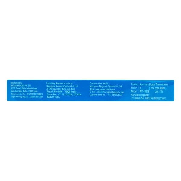 AccuSure Digital Thermometer (MT-1027B) 1's - Health Monitors And Equipment