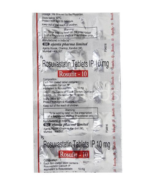Rosufit 10mg Tablet 15'S - High Cholesterol-Dys