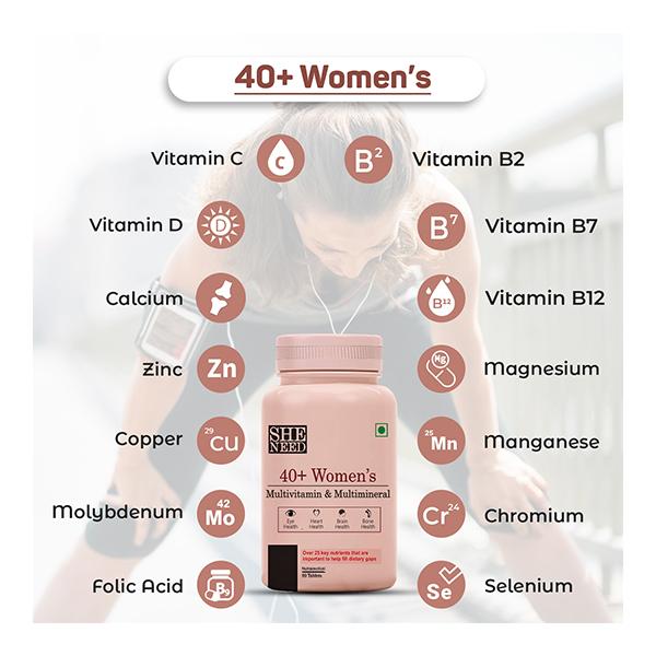 She Need 40+ Women's Multivitamins & Multiminerals Tablet 60's - Multi-Vitamins