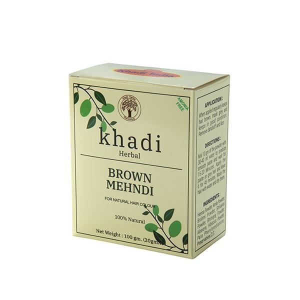 Khadi Shuddha Natural Hair Colour - Brown Mehndi 100 gm - Henna