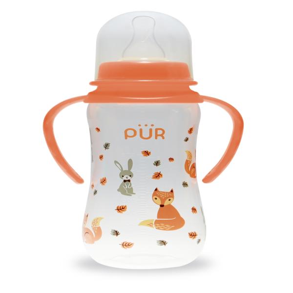 Pur Feeding Bottle with Handle - Orange 250 ml - Feeding & Nursing