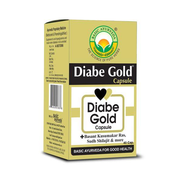 Basic Ayurveda Diabe Gold Capsule 40's - Speciality Medicines