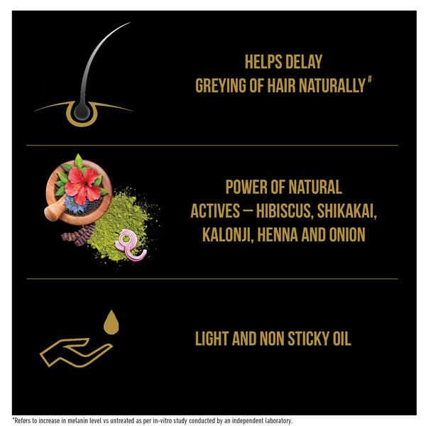 Bajaj Zero Grey Anti Greying Hair Oil 200 ml - Hair Oils
