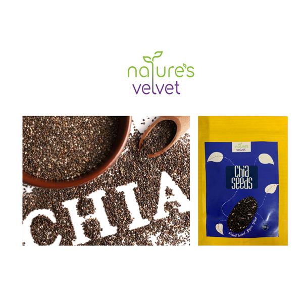 Natures Velvet Chia Seeds 250 gm - Health Products