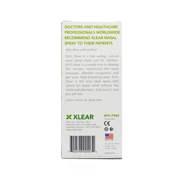 Xlear Kid's Natural Saline Nasal Spray for Sinus and Allergy Relief (Pack of 5 x 10 ml) - Nasal Decongestion