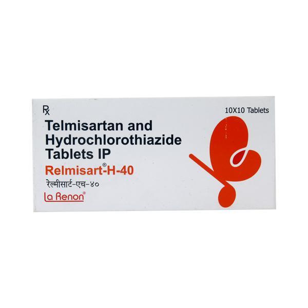 Relmisart H 40/12.5mg Tablet 10'S - Hypertension-Ang