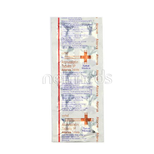 Atorva 10mg Tablet 10'S - High Cholesterol-Dys