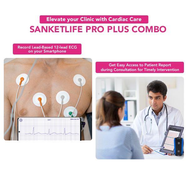 Agatsa SanketLife Pro+ Combo Portable ECG Machine - Health Monitors And Equipment