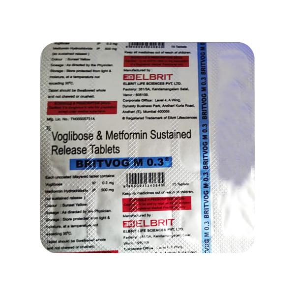 BRITVOG M 0.3mg Tablet 15's - Diabetes-Ant