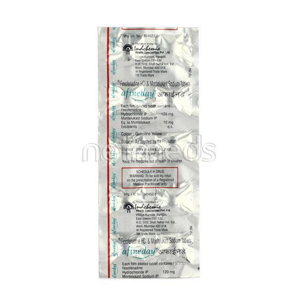 Afineday Tablet 10'S - Allergies-Ant