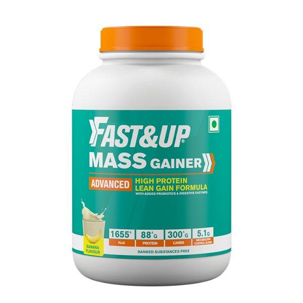 Netmeds | Fast&Up Mass Gainer Protein Powder - Banana Flavour 3000 gm