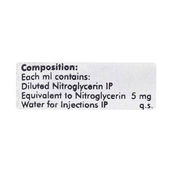 Nitrocin 25mg Injection 5ml - Angina