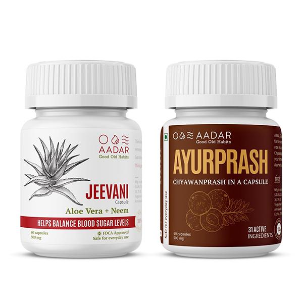 Netmeds | Aadar Sugar Shield Combo Pack- Natural Immunity Booster With Added goodness of Chyawanprash