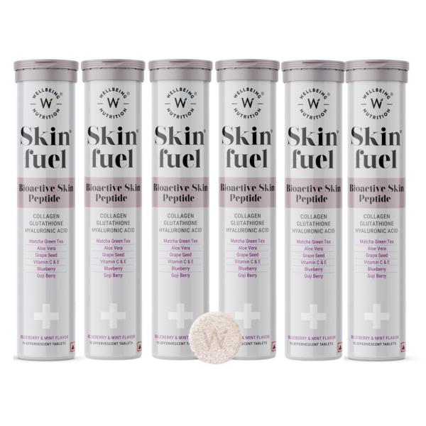 Wellbeing Nutrition Skin Fuel Effervescent Tablet (Pack of 6 x 15's) - General Health