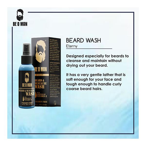 Be O Man Beard & Mustache Foam Wash - Eterny 100 ml - Beard Wash