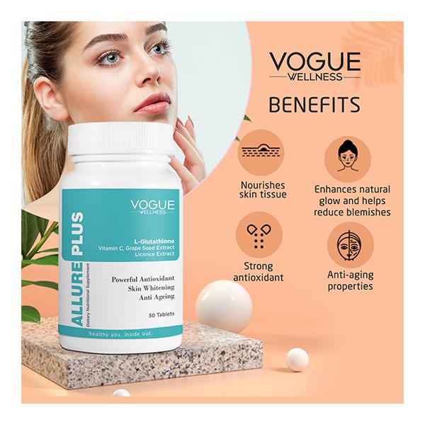 Vogue Wellness Allure Plus Tablet (Pack of 2 x 30's) - Speciality Medicines