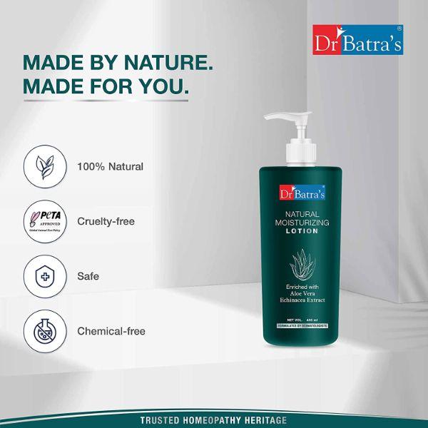 Dr Batra's Natural Moisturizing Lotion - Echinacea & Aloe Vera (Pack of 2 x 400 ml) - Lotions & Creams