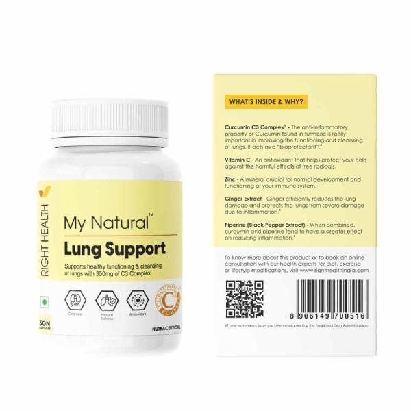 My Natural Lung Support Tablet 30's (N) - Vital Health