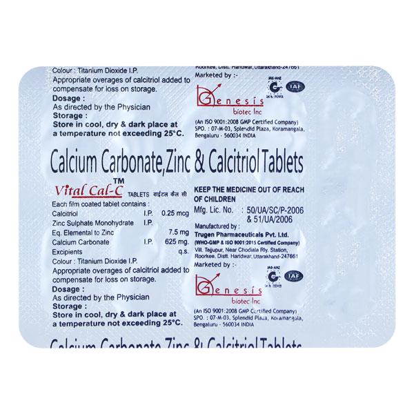 VITAL CAL C Tablet 10's - Supplements-Cal