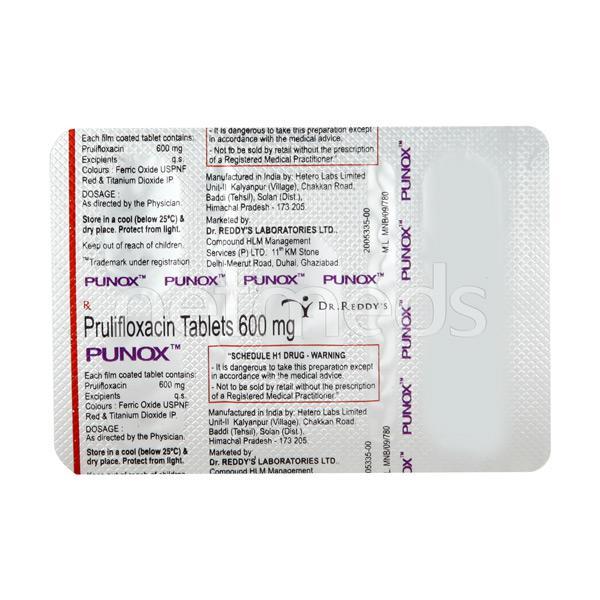 Punox 600mg Tablet 5'S - Bacterial Infections-Qui