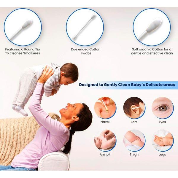 Farlin Cotton Buds - Pink 100's - Cotton Buds & Balls