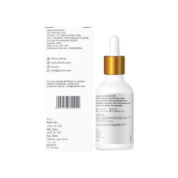 Petvit Hemp Seed Oil - All Breeds of Dogs & Cats 30 ml - Pet Grooming