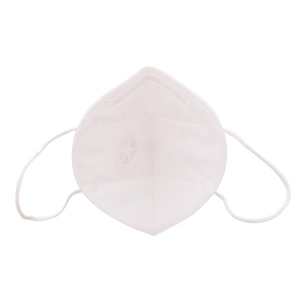KN95 Face Mask With One Valve (Adult Free Size) - White (Pack of 1) - Face Mask