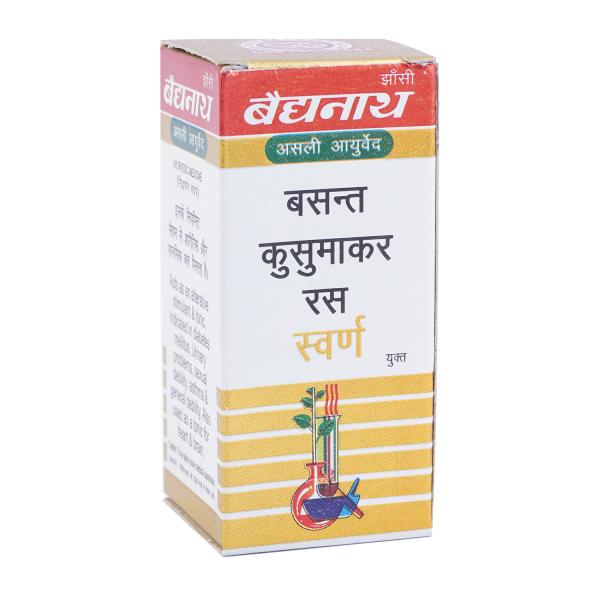 Netmeds | Baidyanath Basant Kusumakar Ras with Gold Tablet 25's