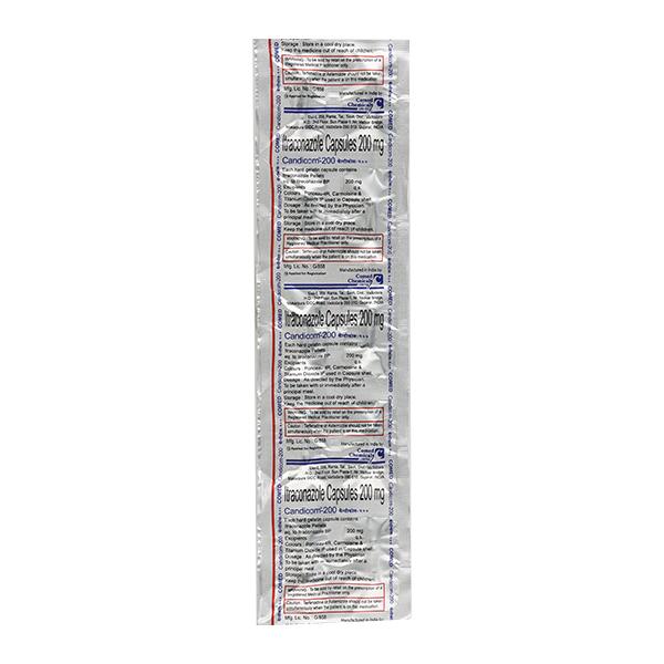 Candicom 200mg Capsule 10'S - Fungal Infections-Anf