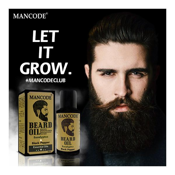 Mancode Beard Oil - Eucalyptus & Black Pepper 100 ml - Beard Oil