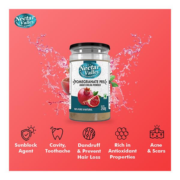 Nectar Valley Pomegranate Peel Anar Chilka Powder 250 gm - Health Products