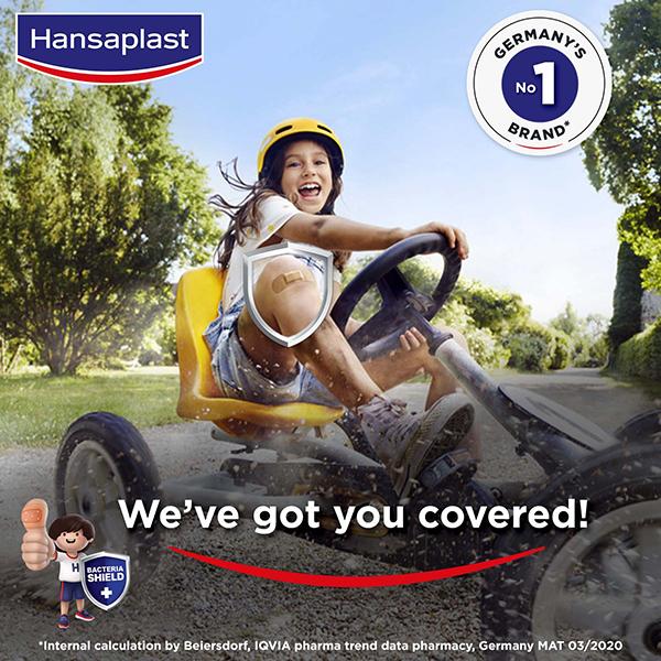 Hansaplast Antiseptic Ventilated Patch - Knee & Elbow 50's - Bandages