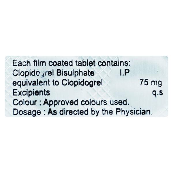 CLOPEART 75 Tablet 10's - Blood Clot-Ant