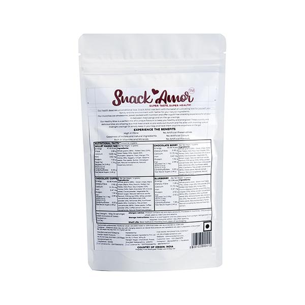 Snack Amor Healthy Bites Mini Bar (Pack of 2 x 150 gm) - Nutritional Bars