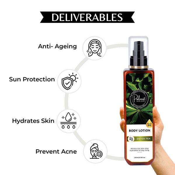 Palmist Skin Care Body Lotion - Detox Tea 200 ml - Lotions & Creams