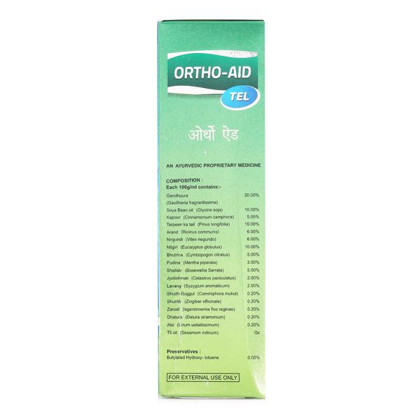 ORTHO AID Tel 100ml - Pain Relief Oil