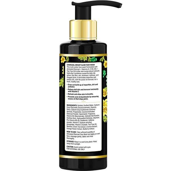 Oriental Botanics Activated Charcoal Bright Glow Face Wash 200 ml - Face Wash & Cleansers