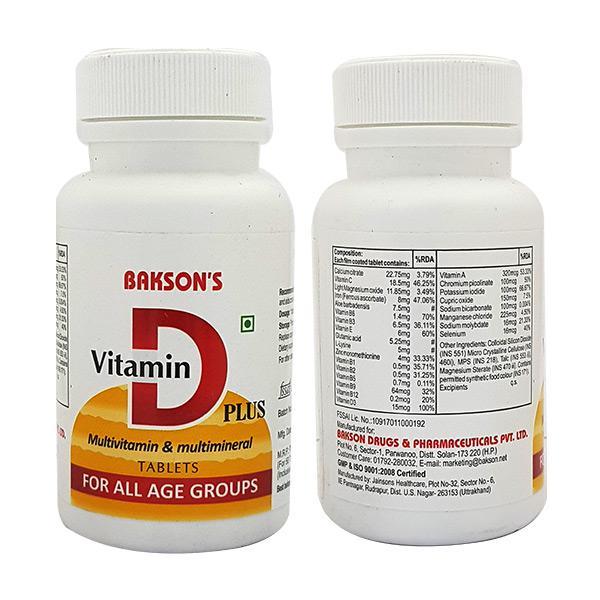 Netmeds | Bakson's Vitamin D Plus Capsule 50's