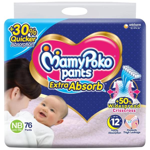 Netmeds | MamyPoko Pants Extra Absorb (New Born) 76's