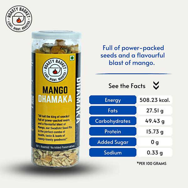 Roasty Basket Mango Dhamaka Seeds 160 gm - Nutritional Bars