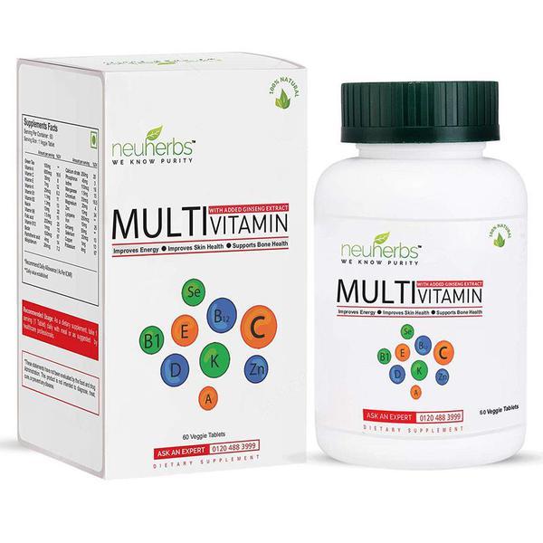 Neuherbs Multivitamin With Ginseng Extract Veg Tablet 60's - Multi-Vitamins