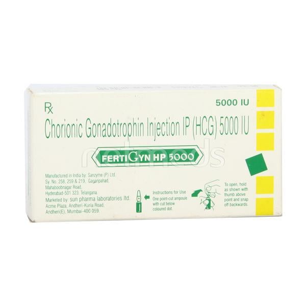 Fertigyn HP 5000IU Injection 1's - Hormonal Therapy-Tro