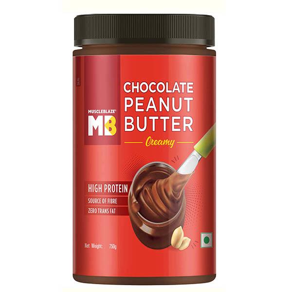 Netmeds | MuscleBlaze Chocolate Peanut Butter - Creamy 750 gm