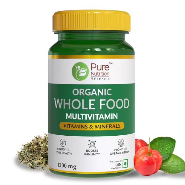 Netmeds | Pure Nutrition Organic Whole Food Multivitamin Tablet 60's
