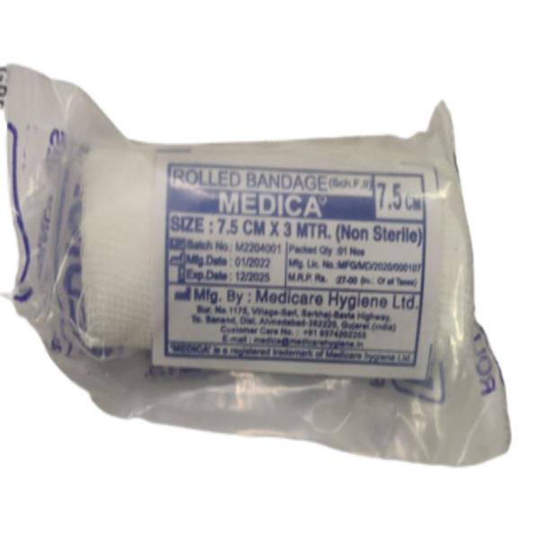 Netmeds | Medica Rolled Bandage (7.5 cm x 3 m) 1's