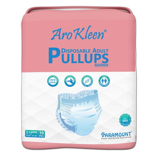 Netmeds | AroKleen Premium Pull Ups Disposable Adult Diaper (XL) (96 cm - 165 cm) 10's