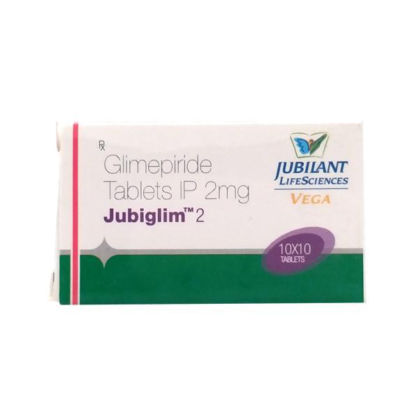 Jubiglim 2mg Tablet 10'S - Diabetes-Ant