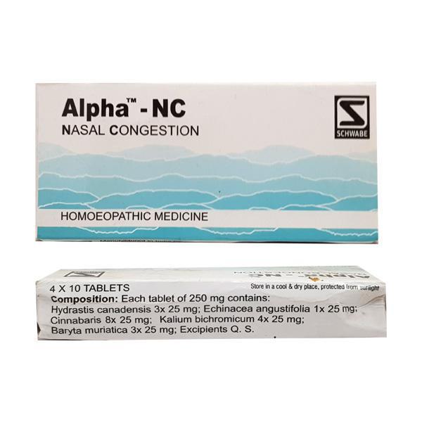 Dr. Willmar Schwabe Alpha - Nasal Congestion Tablet 40's - Speciality Medicine